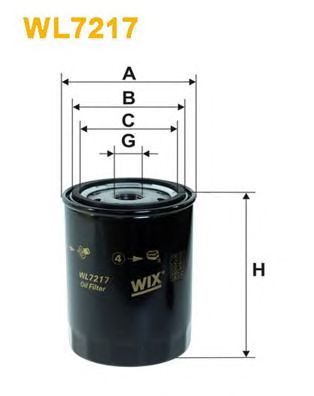 WIX FILTERS wl7217 -  Фильтр масляный двигателя
